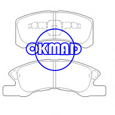 MITSUBISHI Mirage DAIHATSU CHARADE CUORE TREVIS Pastilha de freio FMSI:8956-D1731 OEM:04491-97203 FDB1988 GDB3358 GDB7114 WVA:24229 24230, F1731